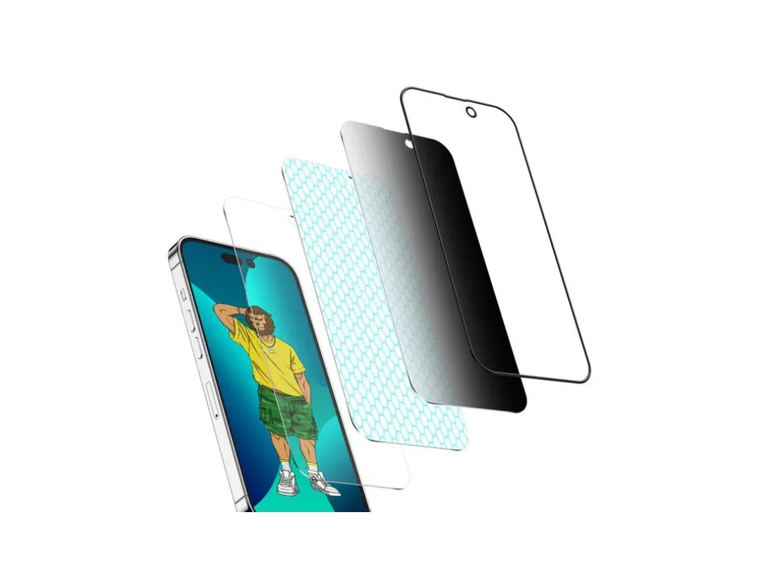 Green Lion 3D Silicone Privacy HD Glass Screen Protector for iPhone 14 Pro Green Lion 3D Silicone Privacy HD Glass Screen Protector for iPhone 14 Pro